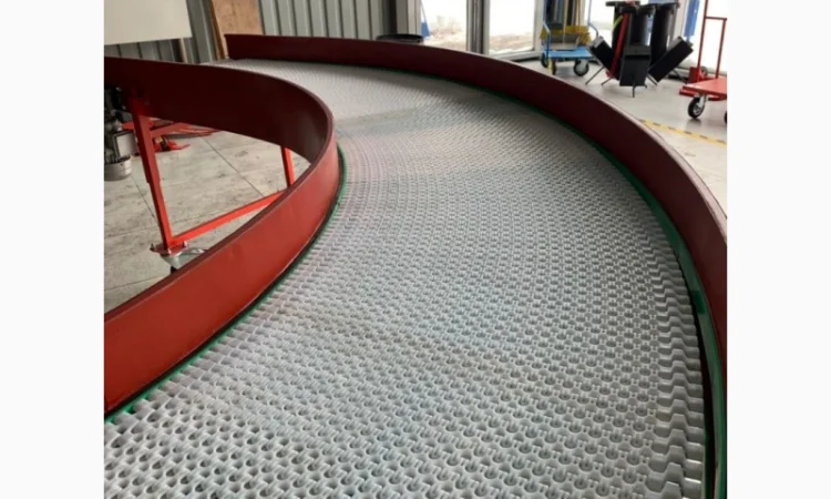 Конвейер с модульной лентой поворотный - фото № 8