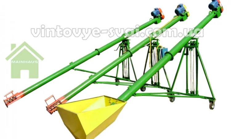 Шнек (шнековый погрузчик) ПШ-140, 5 метров, 1, 5 кВт, 380В. 8 тонн/час. Гарантия 12 мес - фото № 1