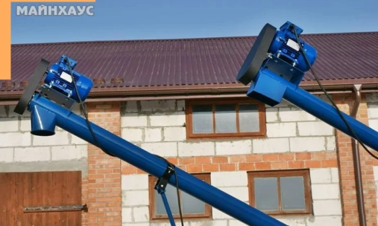 Заводской шнековый погрузчик для зерна 130мм, 7 метров, 3, 0кВт, 380В - фото № 4