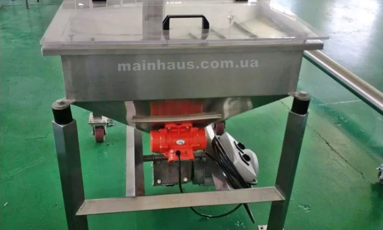Вибропросеиватель (вибросито) шнековый погрузчик с бункером нержавейка для пищевых прод - фото № 4