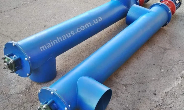 Шнековый питатель для цемента, песка, зерновых. винтовой погрузчик зерна 273мм - фото № 4