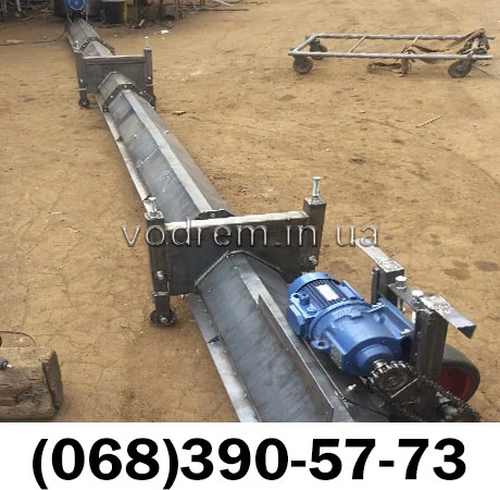 Шнековый транспортер зачистной для склада, элеватора - фото № 1