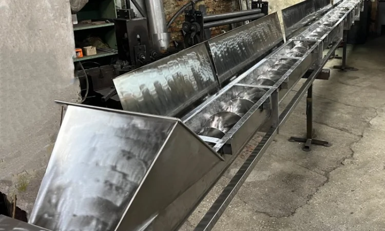 Жолобові шнекові транспортери з нержавіючої сталі 20-30 т.год. D400мм, L12м, 7, 5кВт - фото № 1