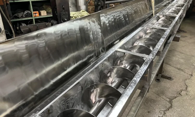 Жолобові шнекові транспортери з нержавіючої сталі 20-30 т.год. D400мм, L12м, 7, 5кВт - фото № 5