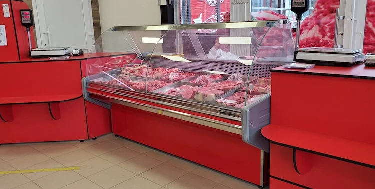 Холодильная витрина для мяса, рыбы - фото № 2