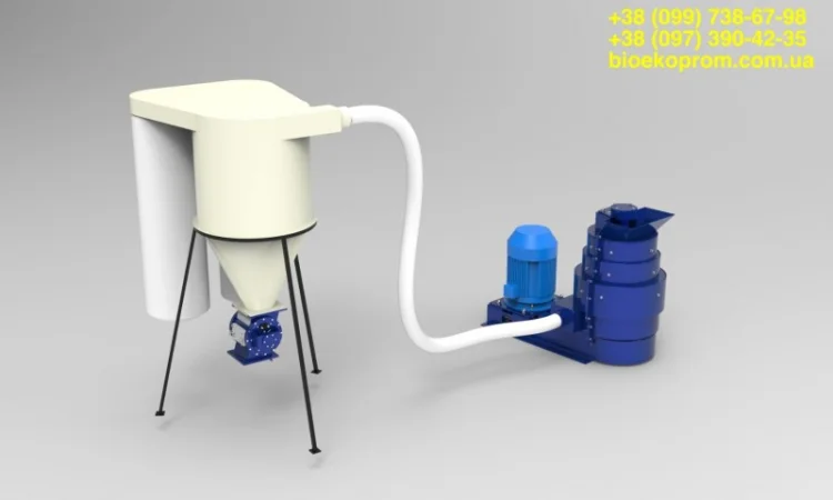 Роторно-вихровий млин для тонкого помелу 30кВт, до 5 т.год - фото № 3