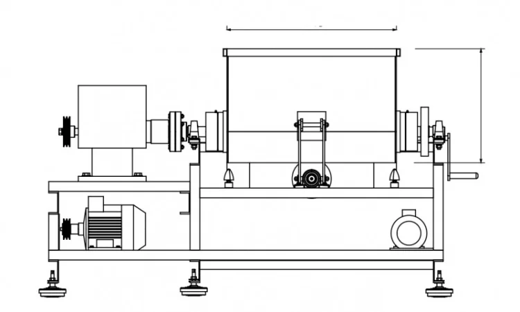 Машина для замешивания теста, тестомешалка 700 литров 22кВт - фото № 7