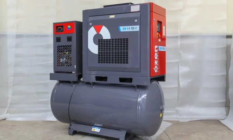 Гвинтовий компресор 15 бар, для видування ПЕТ тари -пляшок, лазерної різки - фото № 1