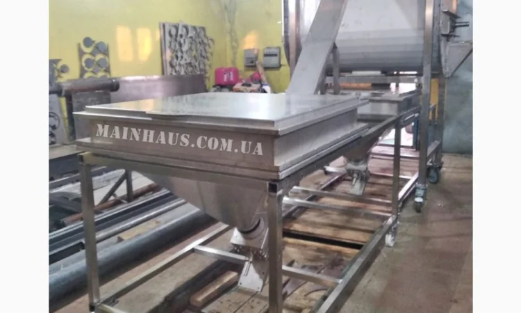 Смеситель ленточный для пищевых продуктов 1000 литров нержсталь aisi-304, 4Квт/380В миксер - фото № 1