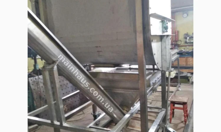 Смеситель ленточный для пищевых продуктов 1000 литров нержсталь aisi-304, 4Квт/380В миксер - фото № 3