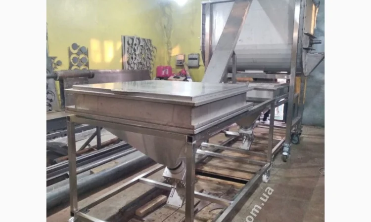 Смеситель ленточный для пищевых продуктов 1000 литров нержсталь aisi-304, 4Квт/380В миксер - фото № 4