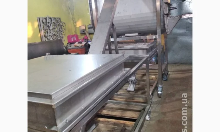 Смеситель ленточный для пищевых продуктов 1000 литров нержсталь aisi-304, 4Квт/380В миксер - фото № 5