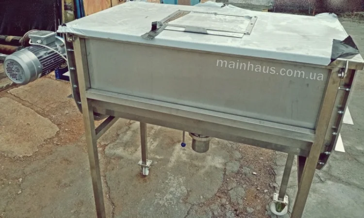 Смеситель ленточный миксер горизонтальный U400 смешиватель для сухих сыпучих продуктов - фото № 3