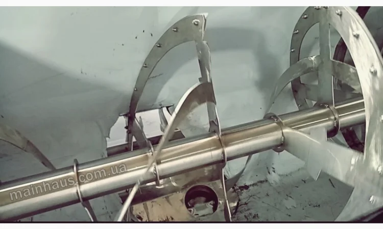 Смеситель ленточный миксер горизонтальный U400 смешиватель для сухих сыпучих продуктов - фото № 6