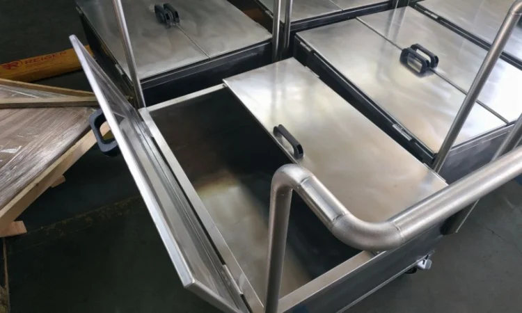 Візок для сипучих, харчових продуктів, харчова нержавійка - фото № 1
