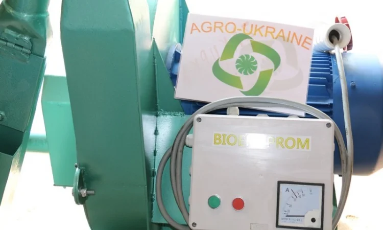 Молотковая дробилка зерна, опилок, нагнетательная 7, 5кВт(800кг/час) - фото № 4