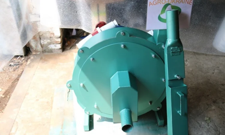 Молотковая дробилка зерна, опилок, нагнетательная 7, 5кВт(800кг/час) - фото № 5