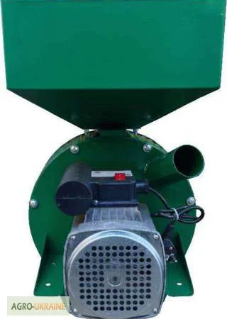 Зернодробилка (ДКУ) "ФЕРМЕР Д-2" (VEGIS), зерно + початки кукурузы, 2.5 кВт - фото № 3