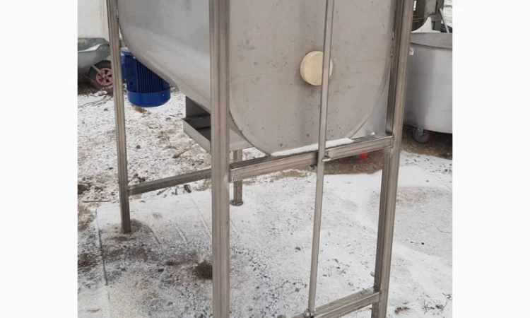 Смеситель ленточный шнековый 400л нержавейка новый миксер купить с гарантией производителя - фото № 1