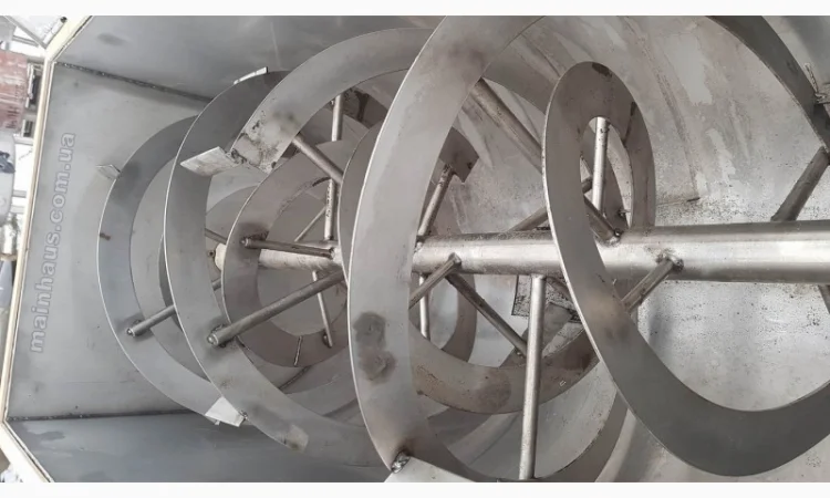 Смеситель ленточный шнековый 400л нержавейка новый миксер купить с гарантией производителя - фото № 9