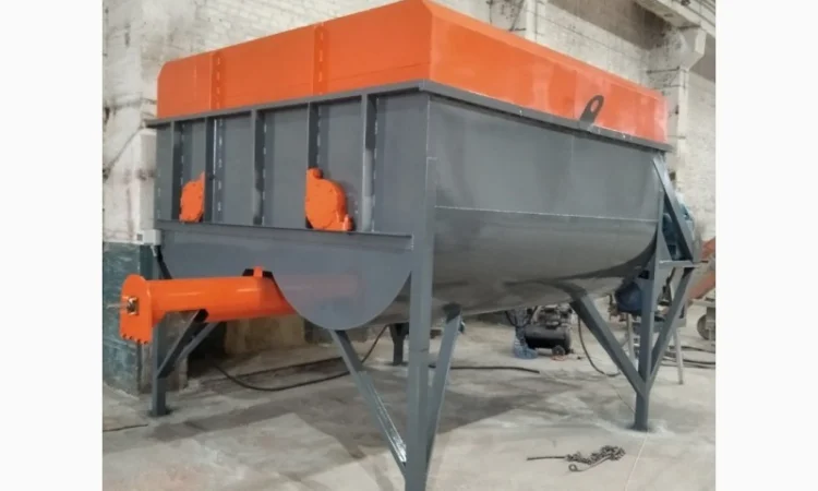 Змішувач горизонтальний двовальний лопатевий 10 куб.м від виробника - фото № 1