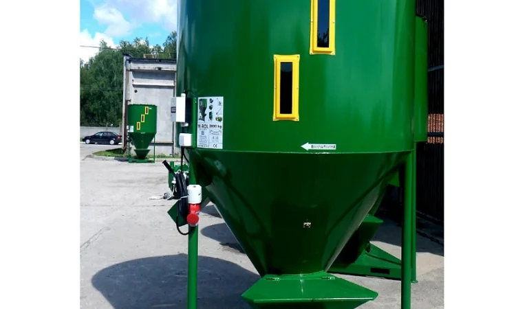 Смеситель кормов, смеситель сыпучих материалов, 1200кг /2280л то Польского производителя - фото № 5