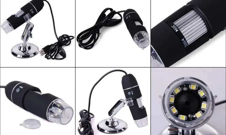 USB мікроскоп Magnifier SuperZoom 50-500X з LED підсвіткою - фото № 6