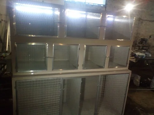 Ветеринарная клетка трёхъярусная с освещением и подогревом пола - фото № 3