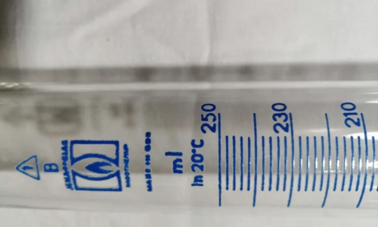 Циліндр мірний 250мл. Скляний. Новий - фото № 2