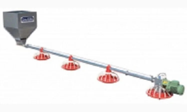 Линия кормораздачи для напольного содержания птицы - фото № 1