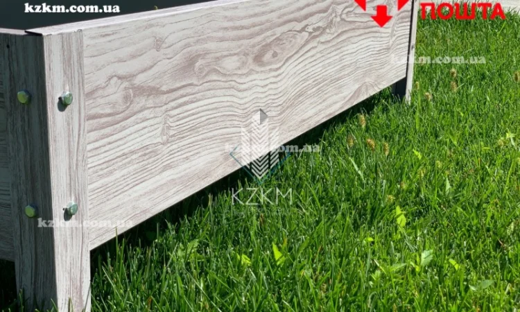 Грядки і клумби з оцинкованої сталі, клумби, бордюр, борт під дерево - фото № 1