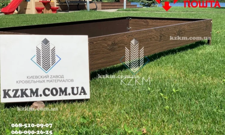 Грядки і клумби з оцинкованої сталі, клумби, бордюр, борт під дерево - фото № 2