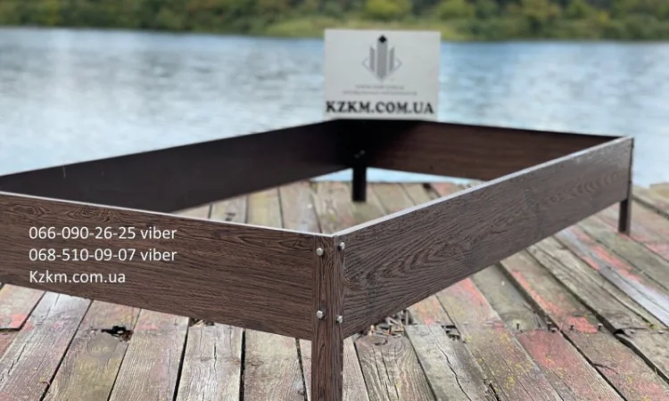 Грядка оцинкованная под дерево орех с сучком, красивая высокая - фото № 10