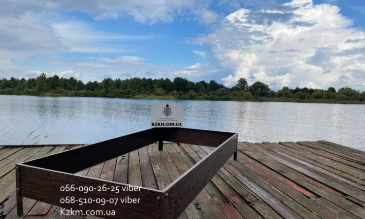 Грядка оцинкованная под дерево орех с сучком, красивая высокая - фото № 5