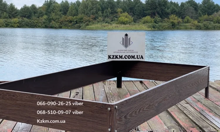 Грядка оцинкованная под дерево орех с сучком, красивая высокая - фото № 6