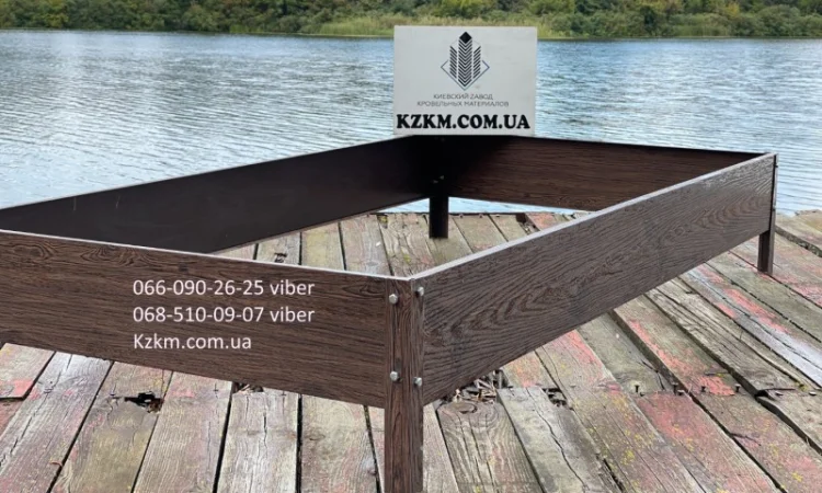 Грядка оцинкованная под дерево орех с сучком, красивая высокая - фото № 7