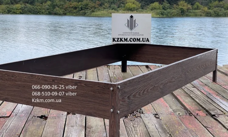 Грядка оцинкованная под дерево орех с сучком, красивая высокая - фото № 8