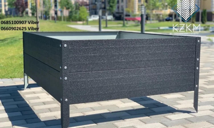 Збірна грядка матова, збірна "Люкс" висока 380 мм, металева грядка - фото № 7