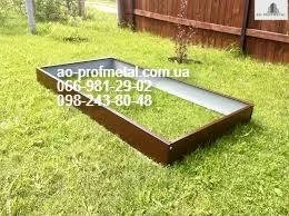 Грядки на дачу, Высокие грядки из профнастила - фото № 1