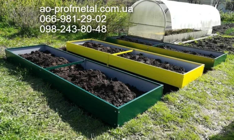 Грядки из профнастила, Высокие грядки на дачу - фото № 1