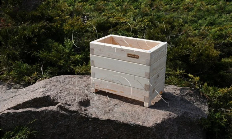 Деревянные ящики для цветов, высокие грядки, ограждения для клумб Organic Box купить - фото № 3