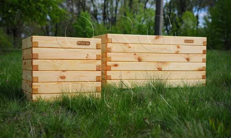 Ящики для цветов, растений, ограждения для клумб высокие грядки Organic Box купить Киев - фото № 1