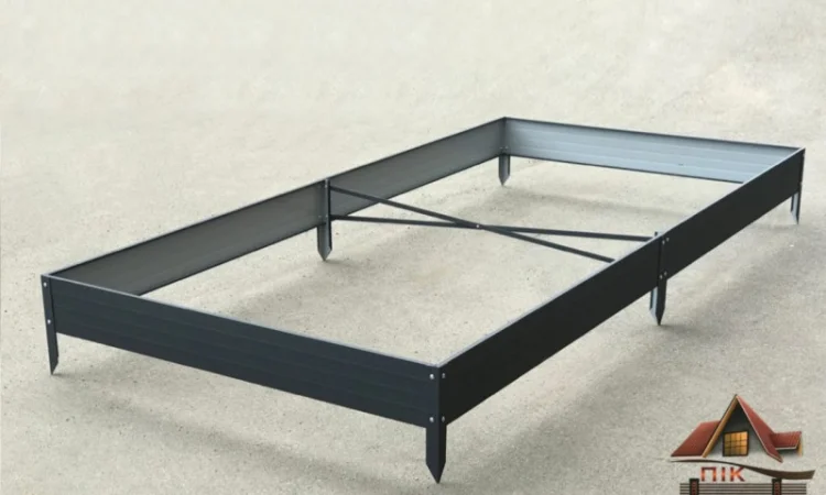 Грядка з пермичкою, клумба з перемичками по середині - фото № 1