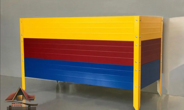 Триярусна грядка, насипна клумба - фото № 1