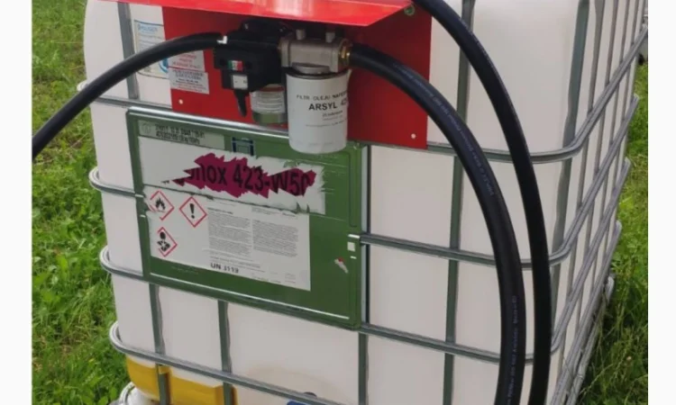 Міні АЗС 12 Вольт 40л/хв з вмонтованим електронним лічильником на пістолеті для дизпалива - фото № 2