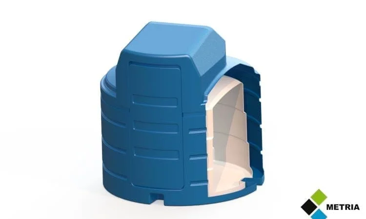 Резервуар 2куби 2500л для AdBlue з обігрівом, METRIA Польща - фото № 6