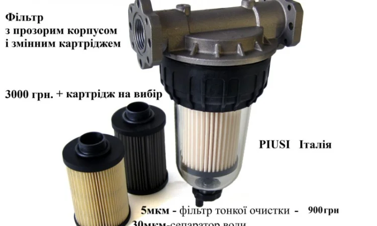 ЗИМОВИЙ фільтр для перекачки дизельного палива. Прозорий фільтр Італія - фото № 3