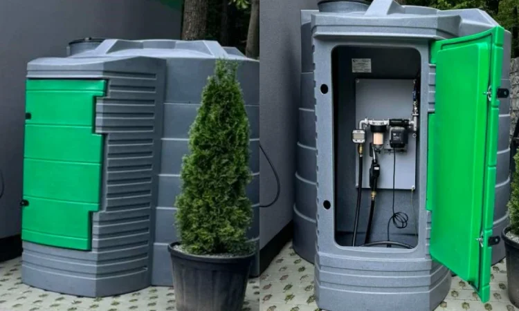 Міні АЗС 5000л під ключ Резервуар двостінний з заправним модулем для дизпалива - фото № 1