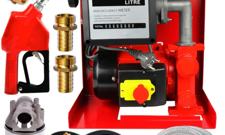 Топливная мини АЗС на 60 л.мин с фильтом, заправочная станция - фото № 1