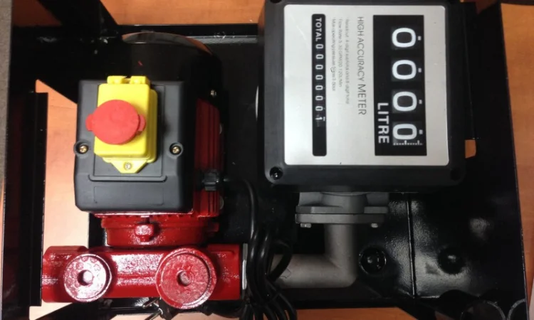 Заправочные станции, мини АЗС для перекачки ДТ 220 Вт с механическим счетчиком Geko Max - фото № 3